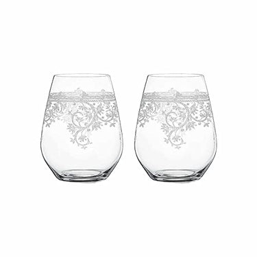 Spiegelau 2-teiliges Becher-Set, Trinkgläser, Kristallglas, 460 ml, Arabesque, 4192264 im Sale